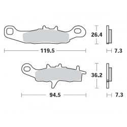 Τακάκια φρένων MOTO-MASTER BRAKEPAD 093912