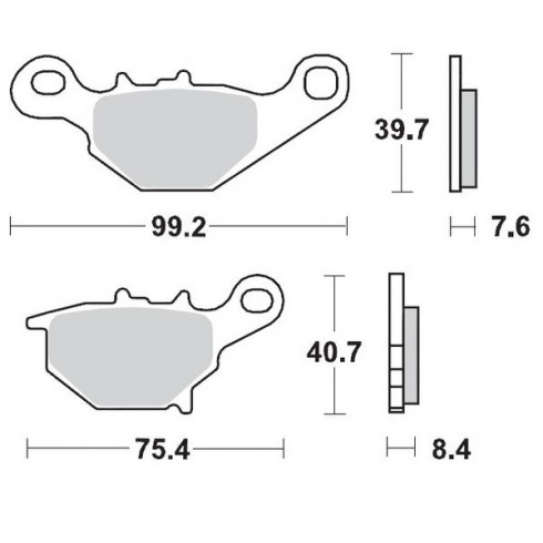 Τακάκια φρένων MOTO-MASTER BRAKEPAD 094811 Τακάκια φρένων MOTO-MASTER BRAKEPAD 094811