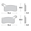 Τακάκια φρένων MOTO-MASTER BRAKEPAD KTM SX 505 ATV Τακάκια φρένων MOTO-MASTER BRAKEPAD KTM SX 505 ATV thumb