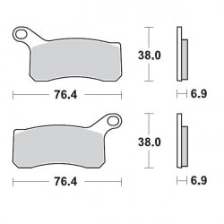 Τακάκια φρένων MOTO-MASTER BRAKEPAD KTM SX 505 ATV Τακάκια φρένων MOTO-MASTER BRAKEPAD KTM SX 505 ATV