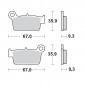 Τακάκια φρένων MOTO-MASTER BRAKEPAD 094512 thumb