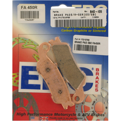 Τακάκια μοτοσυκλέτας EBC SINT R SERIES FA450R