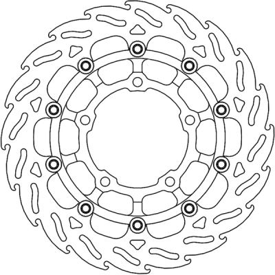 Δισκόπλακα εμπρός MOTO-MASTER BRAKE DISC FLAME FRONT L HONDA CRF 1100 L ABS 22