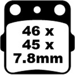 Τακάκια μοτοσυκλέτας EBC BRAKE PAD CARBON TT DIRT