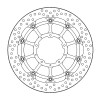 Δισκόπλακα MOTO-MASTER BRAKE DISC HALO T-FLOATER HONDA CBR 1000 RR 21