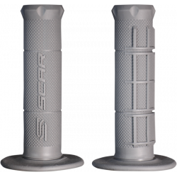 Χειρολαβές μοτοσυκλέτας SCAR HALF WAFFLE ΓΚΡΙ