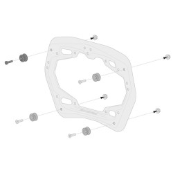 Σετ στερέωσης για πλαϊνές βαλίτσες SW-MOTECH ADPT KIT PRO SIDE CARRIER