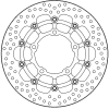 Δισκόπλακα εμπρός MOTO-MASTER BRAKE DISC FRONT HALO R HONDA CRF 1100 L ABS 22
