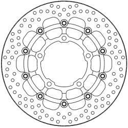 Δισκόπλακα εμπρός MOTO-MASTER BRAKE DISC FRONT HALO R HONDA CRF 1100 L ABS 22