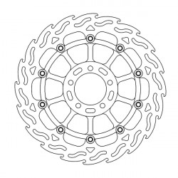 Δισκόπλακα MOTO-MASTER BRAKE ROTOR FLOAT FLAME KAWASAKI ZX-10 RR 1000 ABS 19-23 Δισκόπλακα MOTO-MASTER BRAKE ROTOR FLOAT FLAME KAWASAKI ZX-10 RR 1000 ABS 19-23