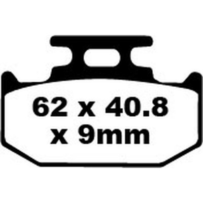Τακάκια μοτοσυκλέτας EBC BRAKE PAD CARBON TT DIRT