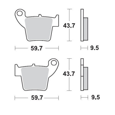 Τακάκια φρένων MOTO-MASTER BRAKEPAD 094311