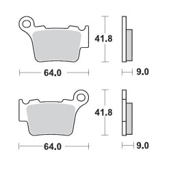 Τακάκια φρένων MOTO-MASTER BRAKE PAD SINTER RACE MX GAS GAS EX 300 23 Τακάκια φρένων MOTO-MASTER BRAKE PAD SINTER RACE MX GAS GAS EX 300 23