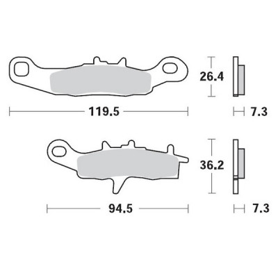 Τακάκια φρένων MOTO-MASTER BRAKEPAD 093911