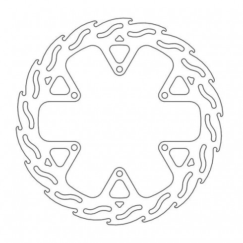 Δισκόπλακα MOTO-MASTER FLAME DISC FRONT FIX WR 125 X Δισκόπλακα MOTO-MASTER FLAME DISC FRONT FIX WR 125 X