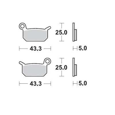 Τακάκια φρένων MOTO-MASTER BRAKEPAD 094711