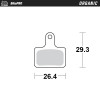 Τακάκια φρένων MOTO-MASTER BRAKE PAD ORGANIC x