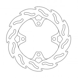 Πίσω δισκόπλακα μοτοσυκλέτας MOTO-MASTER BRAKE DISC FIX FLAME REAR HONDA CBR 1000 RR-R ABS 22