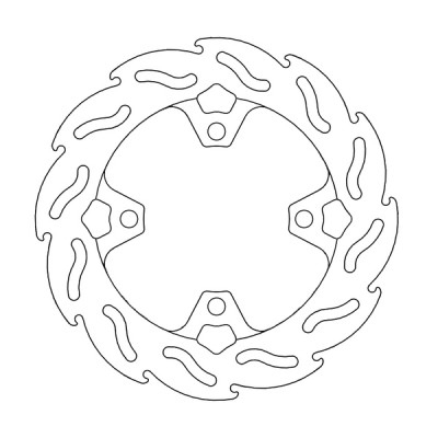 Πίσω δισκόπλακα μοτοσυκλέτας MOTO-MASTER BRAKE DISC FIX FLAME REAR HONDA CBR 1000 RR-R ABS 22