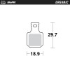 Τακάκια φρένων MOTO-MASTER BRAKE PAD ORGANIC \
