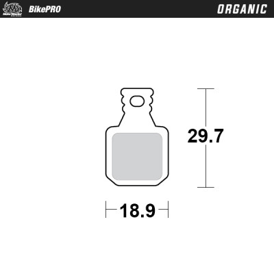 Τακάκια φρένων MOTO-MASTER BRAKE PAD ORGANIC \