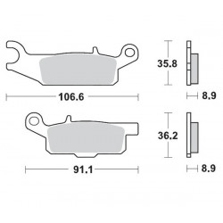 Τακάκια φρένων MOTO-MASTER BRAKE PAD SINTER ATV NITR YAMAHA YFM 700 GDH 4X4 16