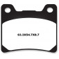 Τακάκια φρένων MOTO-MASTER BRAKE PAD CERAMIC YAMAHA XV 750 97 thumb