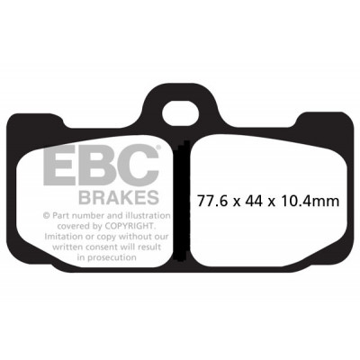 Τακάκια μοτοσυκλέτας EBC GPFA SINTER RACE GPFAX295HH