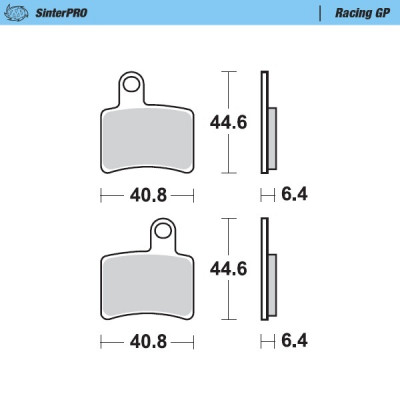 Τακάκια φρένων MOTO-MASTER BRAKE PAD SINTER RACING BETA REV-3 250 08