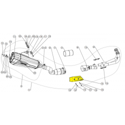 Προστατευτικό θερμοκρασίας εξάτμισης AKRAPOVIC SS P-HSYA14