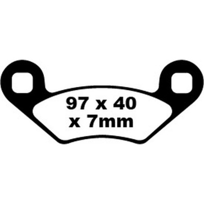 Τακάκια μοτοσυκλέτας EBC BRAKE PAD CARBON TT DIRT
