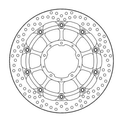 Δισκόπλακα εμπρός MOTO-MASTER BRAKE DISC R HALO FR L/R HONDA        CBR 1000 RR-R ABS