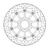 Δισκόπλακα MOTO-MASTER BRAKE DISC HALO T-FLOATER APRILIA TUONO V4 1100 RR ABS 23
