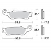 Τακάκια φρένων MOTO-MASTER BRAKE PAD SINTER RACE MX FANTIC XE 125 23