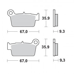 Τακάκια φρένων MOTO-MASTER BRAKEPAD 094511
