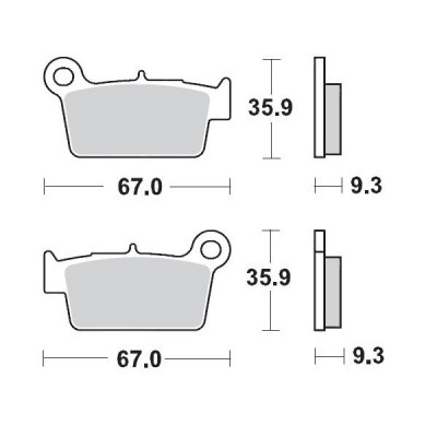 Τακάκια φρένων MOTO-MASTER BRAKEPAD 094511