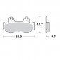 Τακάκια φρένων MOTO-MASTER BRAKEPAD YAMAHA YFM 700 R 23 thumb