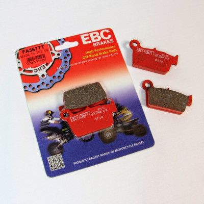 Τακάκια μοτοσυκλέτας EBC BRAKE PAD CARBON TT DIRT