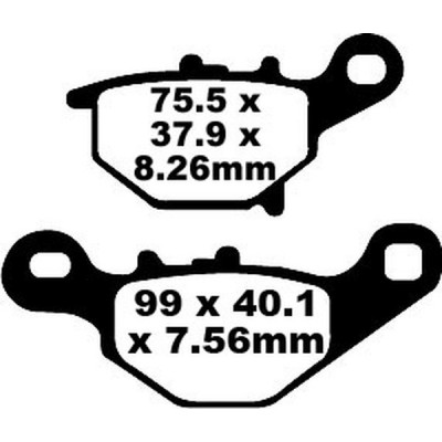 Τακάκια μοτοσυκλέτας EBC CARBON TT DIRT FA401TT
