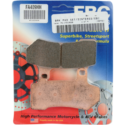 Τακάκια μοτοσυκλέτας EBC SINTERED HH FA409HH