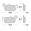 Τακάκια φρένων MOTO-MASTER BRAKEPAD 091812 Τακάκια φρένων MOTO-MASTER BRAKEPAD 091812 thumb