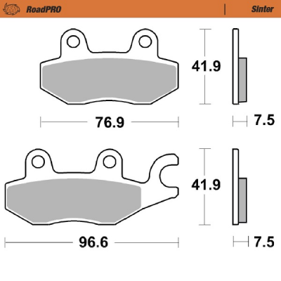 Τακάκια φρένων MOTO-MASTER BRAKE PAD SINTER KAWASAKI Z 400 ABS 23