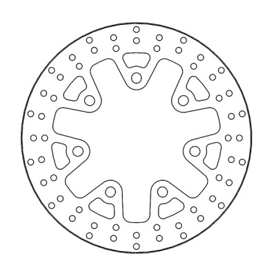 Δισκόπλακα MOTO-MASTER BRAKE ROTOR FIX ROUND L/R Harley Davidson FLHTKSE 1923 ABS 21