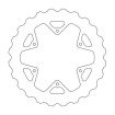 Δισκόπλακα MOTO-MASTER BRAKE ROTOR FIX WAVE MUD FANTIC XE 125 23 thumb