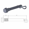 Πείροι για τακάκια φρένου MOTO-MASTER BRAKE CALIPER PIN HUSQVARNA TC 85 19/16