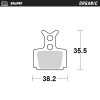 Τακάκια φρένων MOTO-MASTER BRAKE PAD ORGANIC