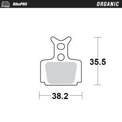 Τακάκια φρένων MOTO-MASTER BRAKE PAD ORGANIC