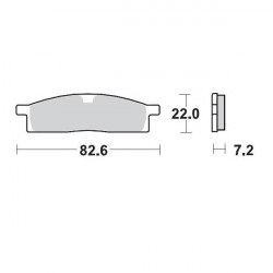 Τακάκια φρένων MOTO-MASTER BRAKEPAD 091212 Τακάκια φρένων MOTO-MASTER BRAKEPAD 091212