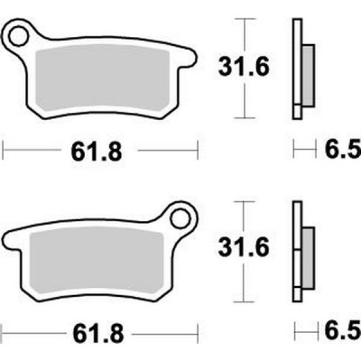 Τακάκια φρένων MOTO-MASTER NITRO για MC 65 22