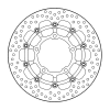 Δισκόπλακα εμπρός MOTO-MASTER BRAKE DISC FLOAT HONDA CB 650 R ABS 21-23